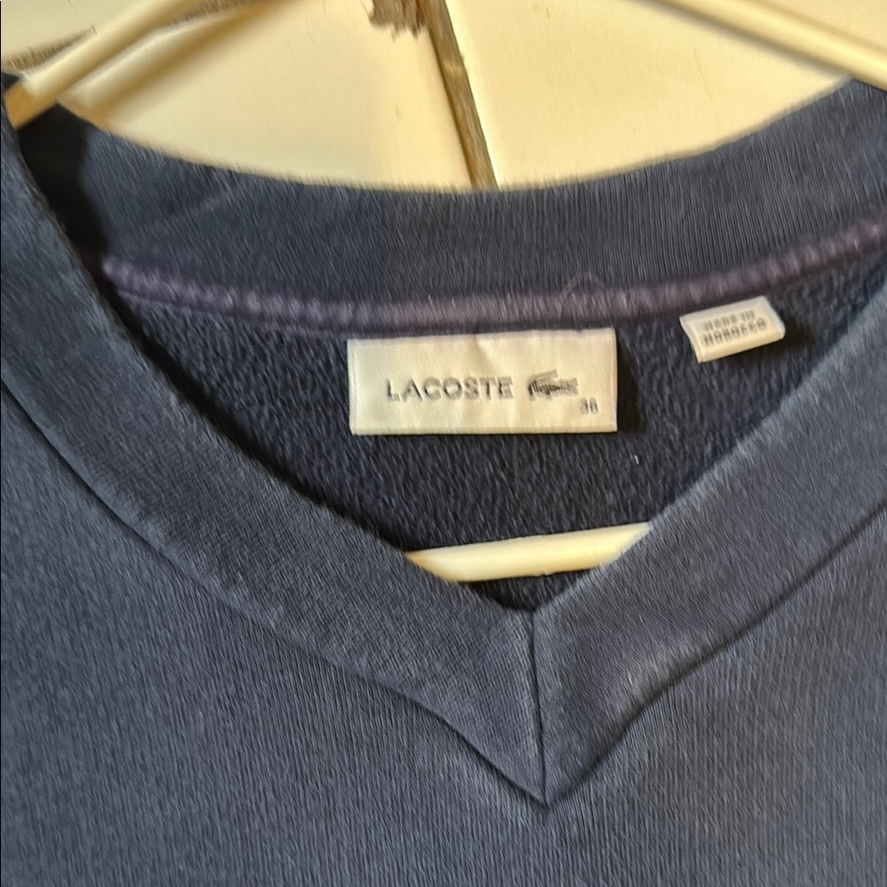 Navy Long Sleeve Dress with Striped Accents - Picture 3 of 3
